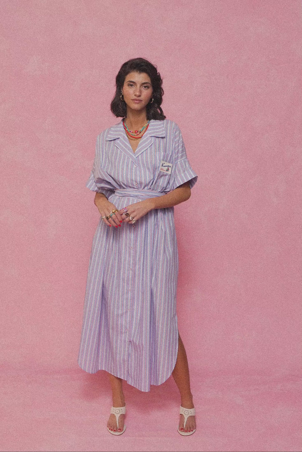 karavan clothing fashion spring summer 26 nai collection roxana dress ciel