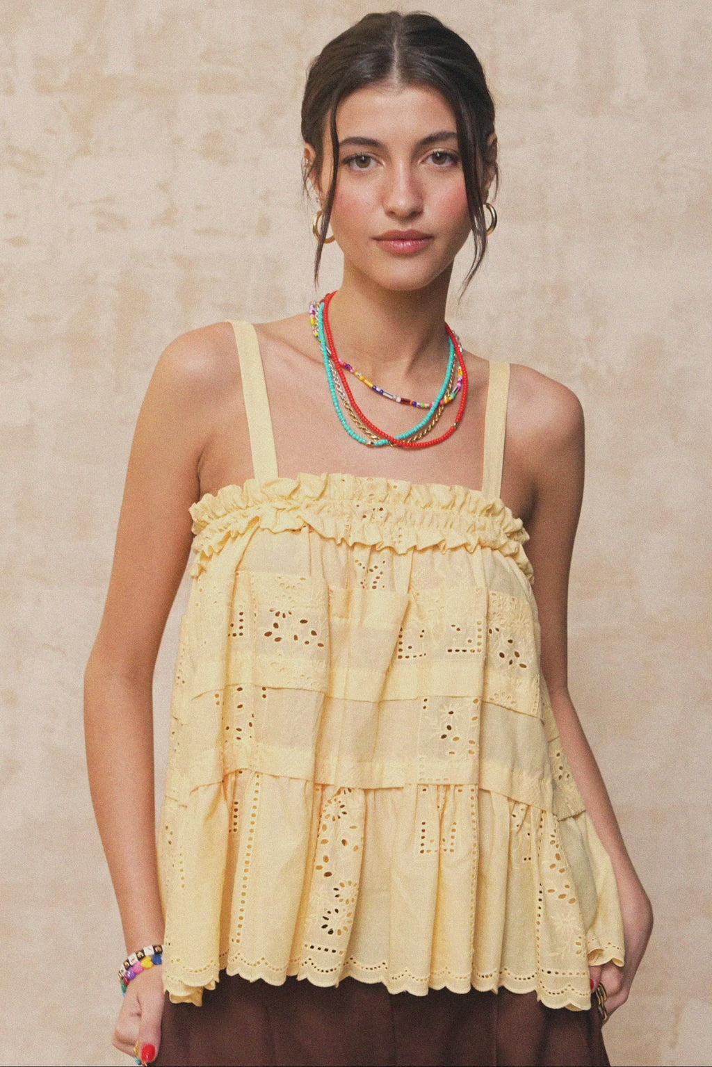 karavan clothing fashion krvn spring summer 26 nai collection naomi top golden yellow