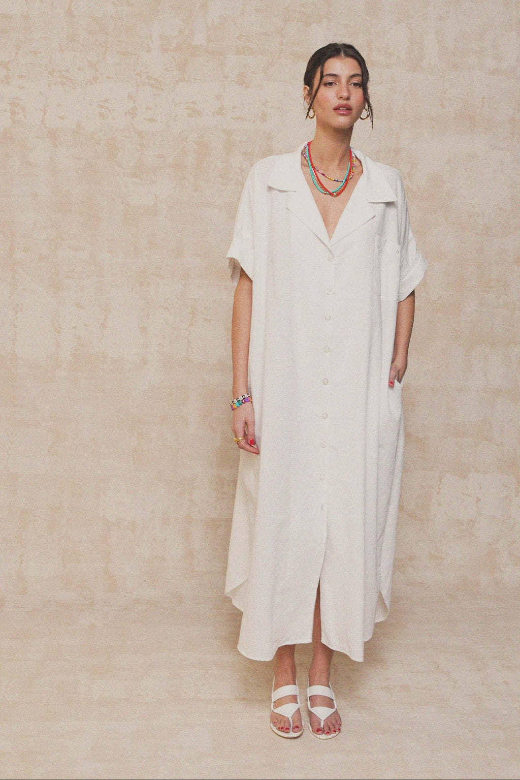 karavan clothing fashion spring summer 26 krvn nai collection nicole dress white