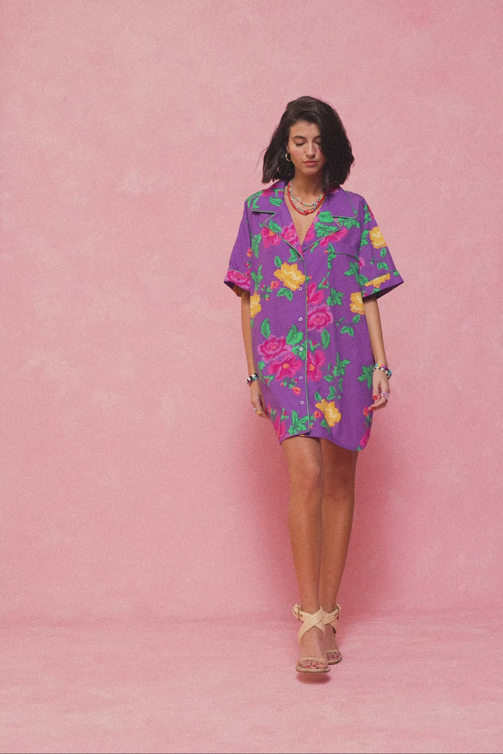 karavan clothing fashion spring summer 26 nai collection evie dress purple floral