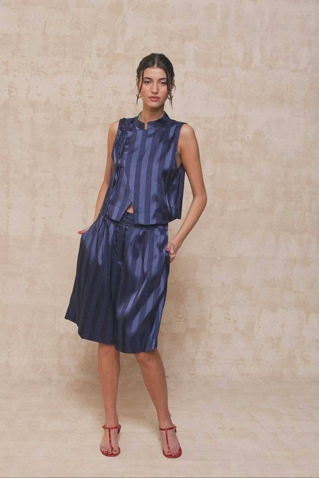 karavan clothing fashion krvn spring summer 26 nai collection vania shorts blue