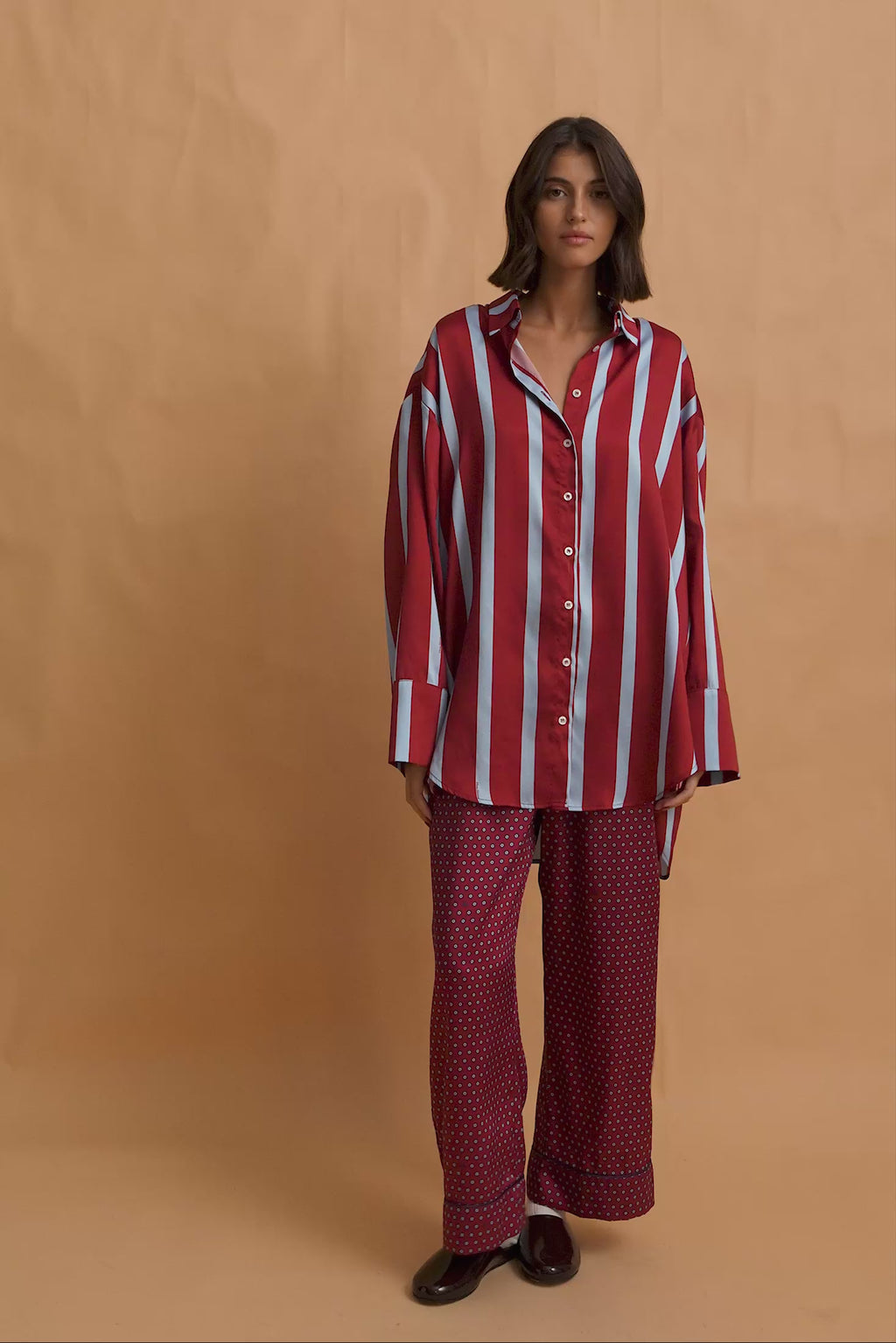 karavan clothing fashion fall winter 25 homecoming homeware collection eye pants burgundy