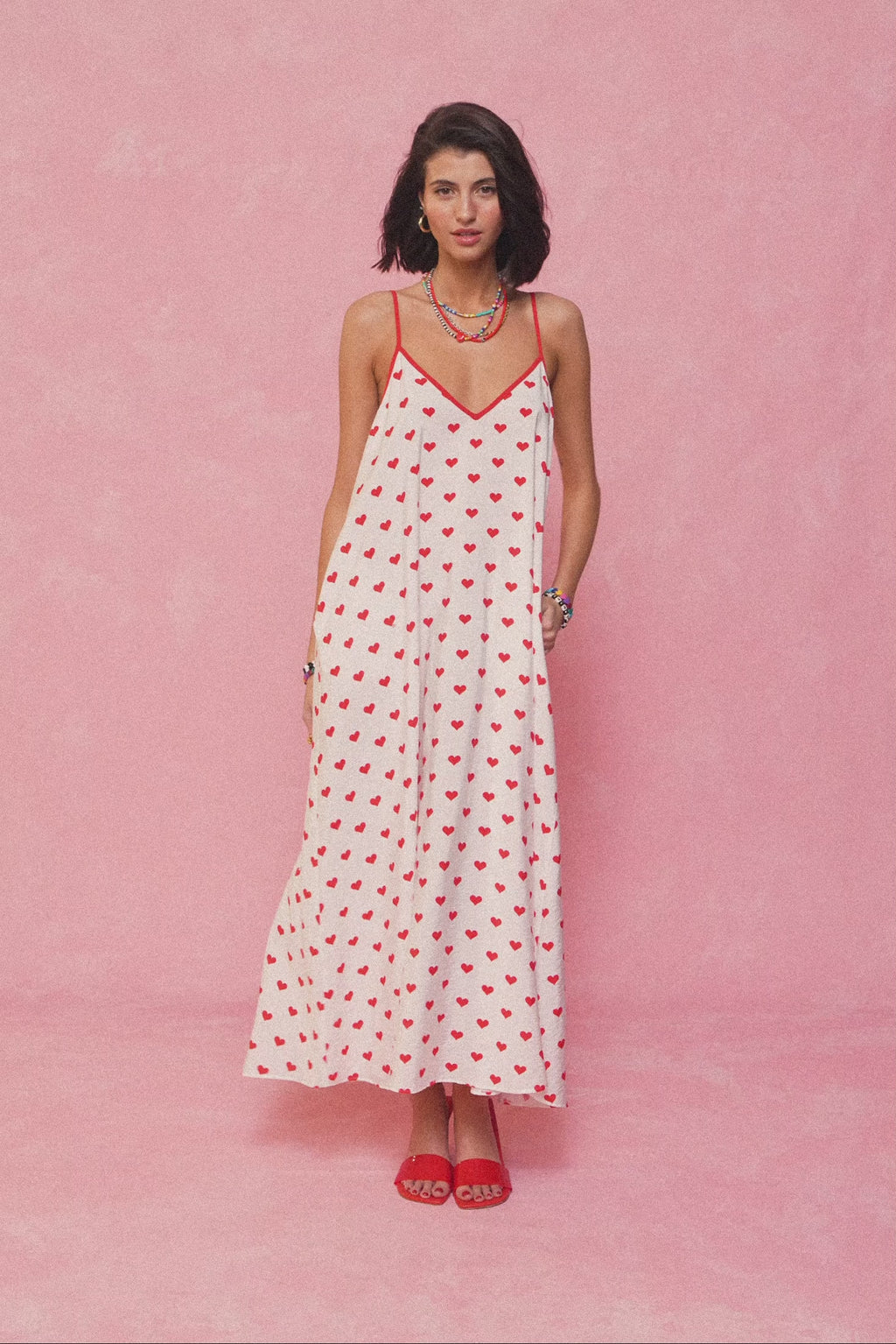 karavan clothing fashion spring summer 26 nai collection tati dress polka hearts