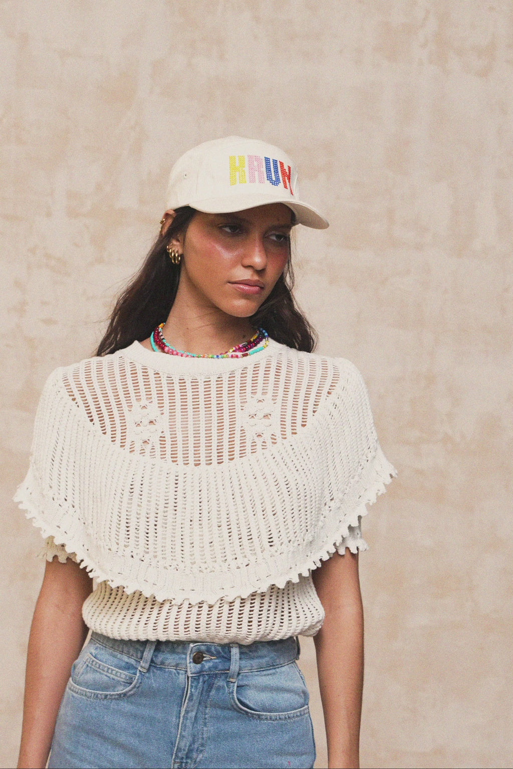 karavan clothing fashion spring summer 26 krvn nai collection mirriam knitted top ivory