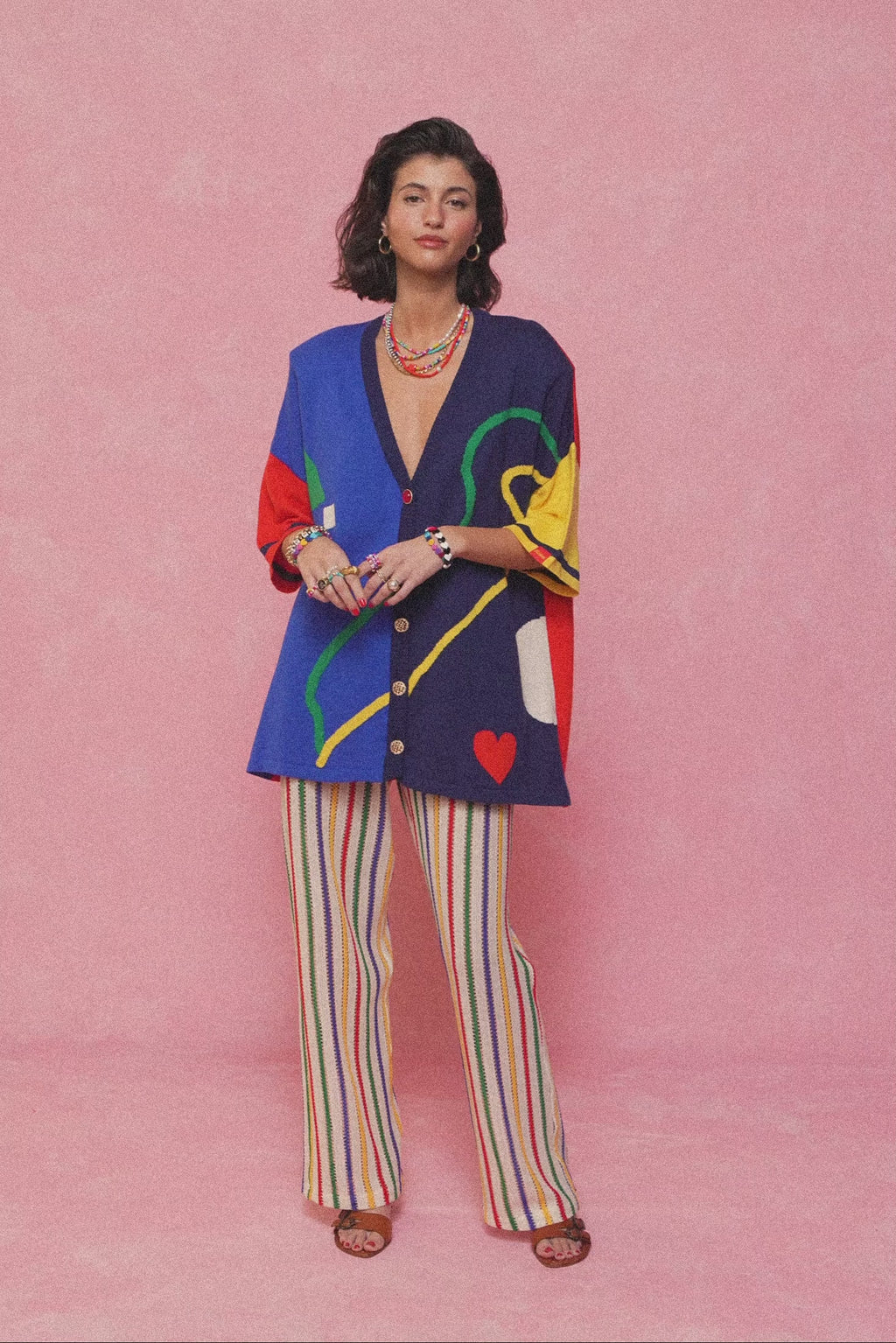 karavan clothing fashion spring summer 26 nai collection emine trousers off white multicolor stripes