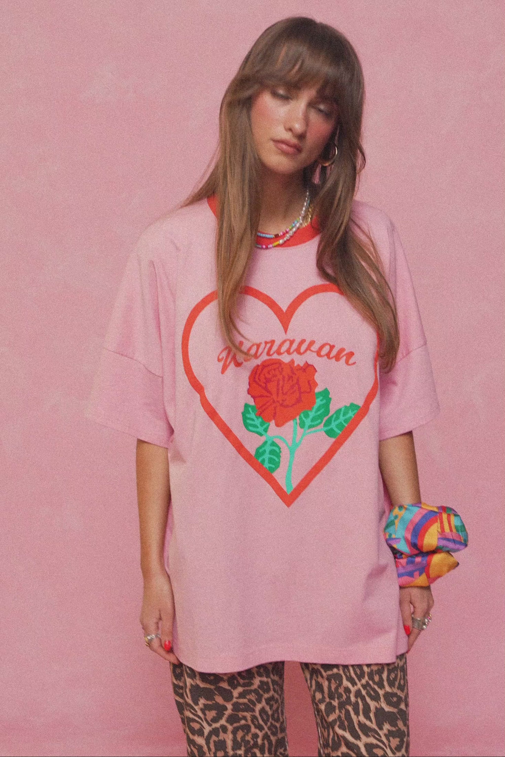 karavan clothing fashion spring summer 26 nai collection tessa tee candy pink