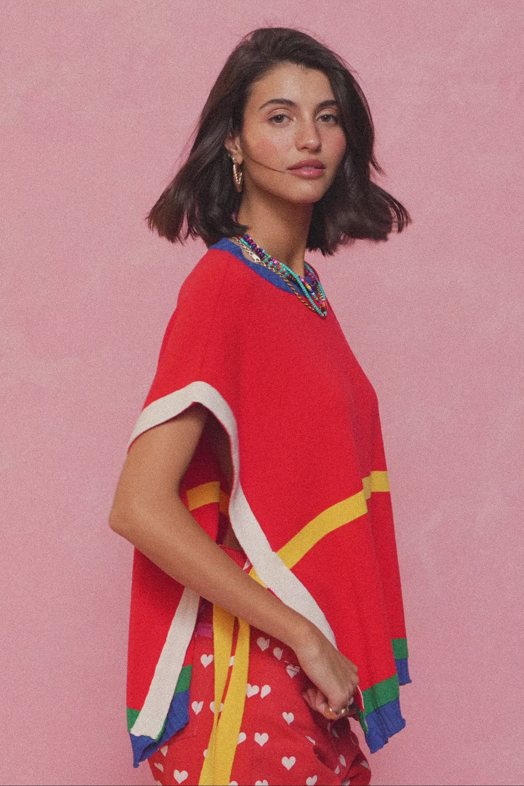 karavan clothing fashion spring summer 26 nai collection mary knitted vest red