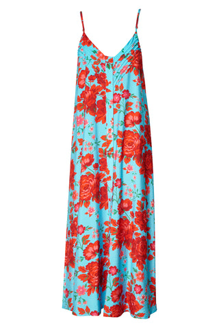 karavan clothing fashion spring summer 26 nai collection priscilla dress floral turquoise