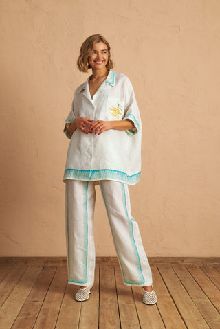 karavan clothing fashion spring summer 25 nafsika shirt white beach