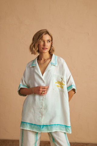 karavan clothing fashion spring summer 25 nafsika shirt white beach