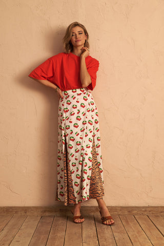 karavan clothing fashion spring summer 25 romina skirt animal print