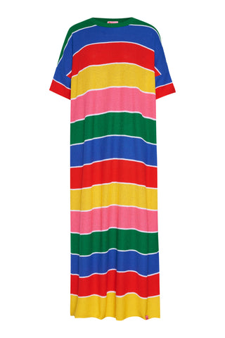karavan clothing fashion spring summer 26 nai collection rooney knitted dress multicolor stripes