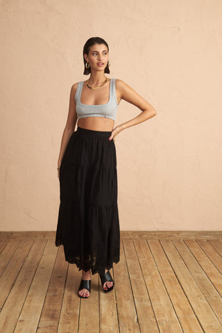 karavan clothing fashion spring summer 25 krvn ruby top grey