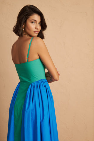 karavan clothing fashion spring summer 25 sage dress blue green