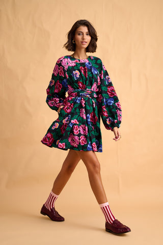 karavan clothing fashion fall winter 25 homecoming collection seimone mini dress black floral