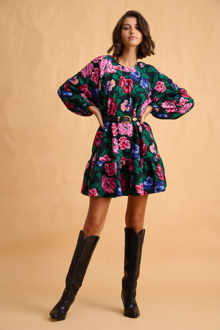 karavan clothing fashion fall winter 25 homecoming collection seimone mini dress black floral