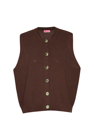 karavan clothing fashion spring summer 26 nai collection sybil knitted top brown