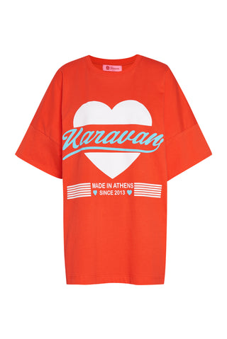karavan clothing fashion spring summer 26 nai collection tessa tee tomato red