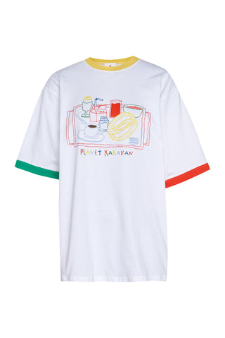 karavan clothing fashion planet homeware spring summer 26 nai collection breakfast tee white