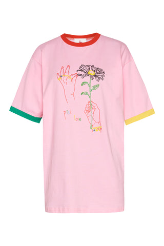 karavan clothing fashion planet homeware spring summer 26 nai collection daisies tee pink