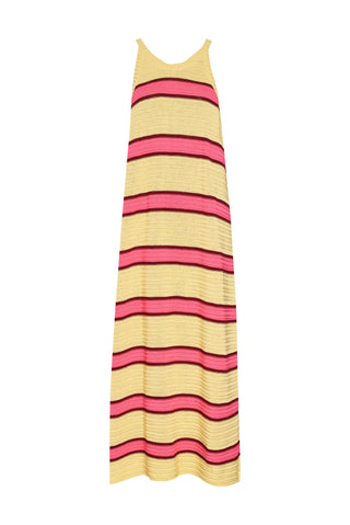 karavan clothing fashion spring summer 26 nai collection veronica knitted dress yellow pink