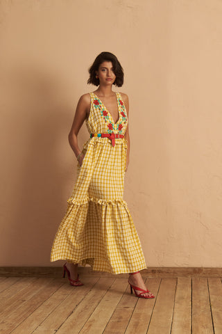 karavan clothing fashion spring summer 25 krvn victoria dress yellow