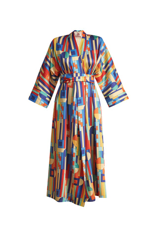 karavan clothing fashion spring summer 25 planet karavan vitro loungewear robe multicolor
