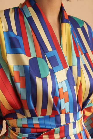 karavan clothing fashion spring summer 25 planet karavan vitro loungewear robe multicolor