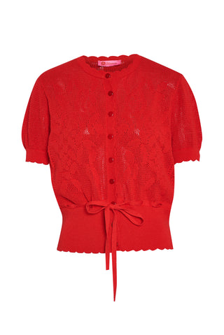 karavan clothing fashion spring summer 26 nai collection winona knitted cardigan red