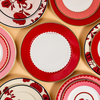 Porcelain Dinner Plate (Red)
