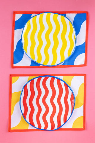 Handmade Dinner Plate (Red)